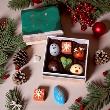 ［聖誕節限定🎄］預購【CoCa MaMa 巧克力工坊】幸福派對巧克力禮盒 6入／7入／14入