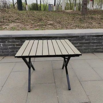 折疊桌露營戶外碳鋼蛋卷桌野餐桌公園桌燒烤桌便攜休閑輕量化設計