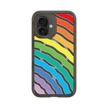 iPhone 16 AirX 本質黑 - Positive Vibes / 正好能量 - 彩虹漣漪