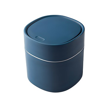 GOODIE FOODIE 輕觸式 迷你 垃圾桶  13*13*14cm  海軍藍色