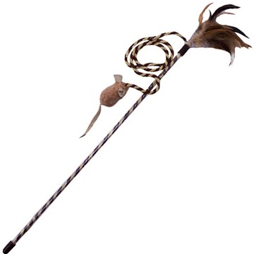 Ourpets 鼠類貓草音效逗貓棒 Play-N-Squeak Wand Interactive Cat Toy