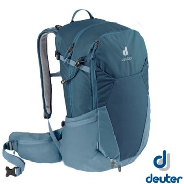 Deuter Futura 27L 輕量網架式透氣背包(附原廠防水背包套)_深藍/水藍