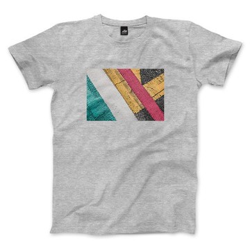 漆漆乳加 - 深麻灰 - 中性版T恤