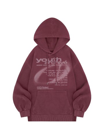 Youth Archive Pigment Symbol Oversized Fit Hoodie