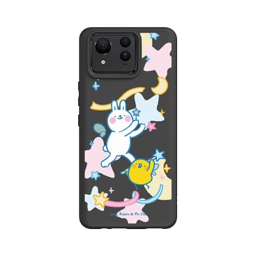 Zenfone 11 Ultra SolidSuit 黑 - 懶散兔與啾先生 Lazy Rabbit and Mr.Chu - 魔法
