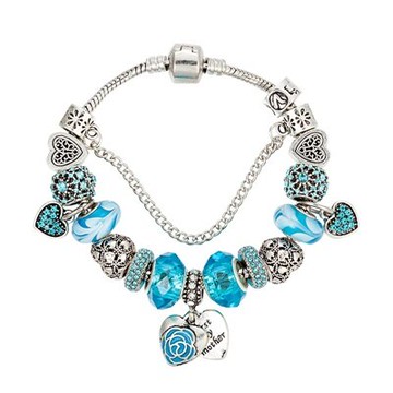 串珠手鍊 手環-精緻閃亮鑲鑽時尚水晶飾品情人節生日禮物女配件73kc196【獨家進口】【米蘭精品】