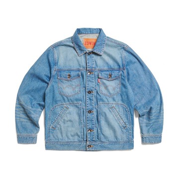 EDWIN 男款 西部式牛仔外套 (拔淺藍) #外套