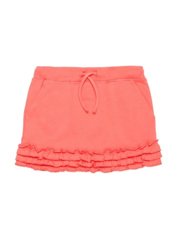 Dsquared2 Kids - logo-print ruffle-detail miniskirt - kids - Cotton - 10 yrs - Orange