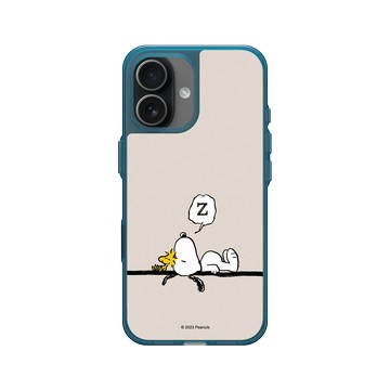 iPhone 17 Clear (相機按鈕) 夜幕藍 - 史努比 Snoopy - Snoopy Take A Nap