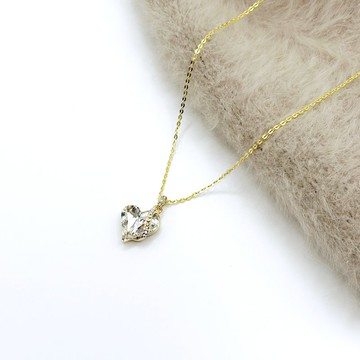 Venus維納斯女神~微笑系列愛心水晶項鍊~客製生日禮物推薦