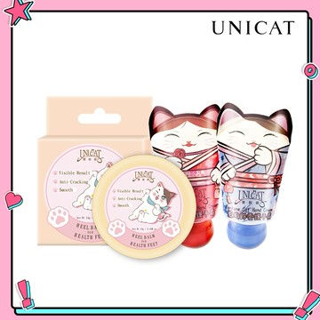 【UNICAT 變臉貓】LINE獨家｜超保濕護足霜12g +小萌貓護手霜(玫瑰香25ml+藍風鈴香25ml)