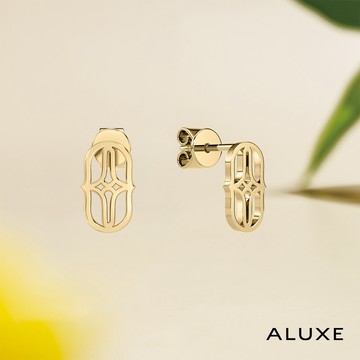 ALUXE 亞立詩 10K金 K金耳環 鬱金香時尚 愛完美系列 遇見愛 EE0207