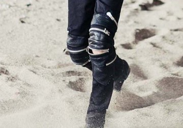 搖滾 韓國 GD牛仔 拉鍊 暗黑 潮流 破褲　大破壞牛仔褲窄管　SLP GD破壞 設計牛仔 訂製大尺碼