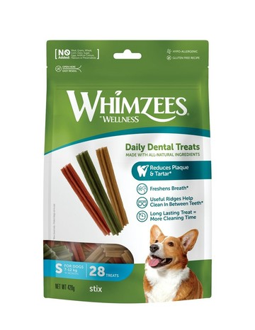 Whimzees -六角長條型潔牙骨超值包S(28入) 犬用潔牙 狗狗 牙周清潔