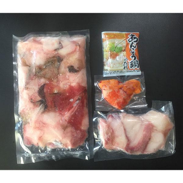 岡富商店一日漁あんこう鍋セット800g（あんこう800ｇ(あん肝30g×1袋、身185g×１袋、アラ585g×１袋)専用濃縮スープ1袋、レシピ付)10月〜3月の期間限定(sot125)