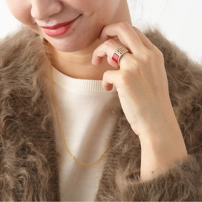 MIUMIU ミュウミュウ リング 5JA118 2F6T レディース エナメル