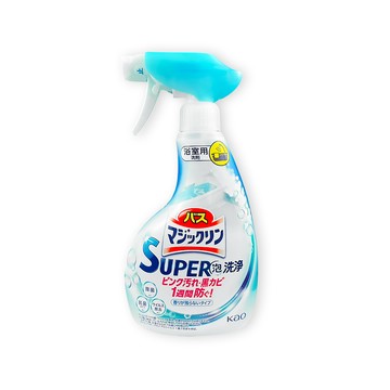 KAO 日本UPER泡洗淨-衛浴除霉除垢泡沫噴霧清潔劑-無香350ml/藍瓶