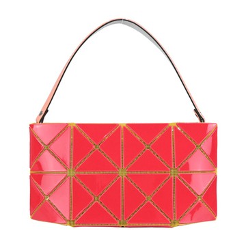 Issey Miyake 三宅一生 BAOBAO 亮面2x4拼色小手提-紅