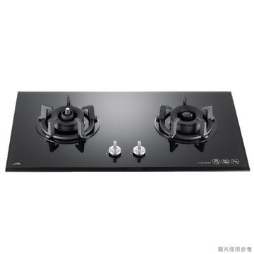 (送基本安裝)喜特麗【JT-GC209AF】雙口防空燒玻璃檯面爐瓦斯爐(黑)