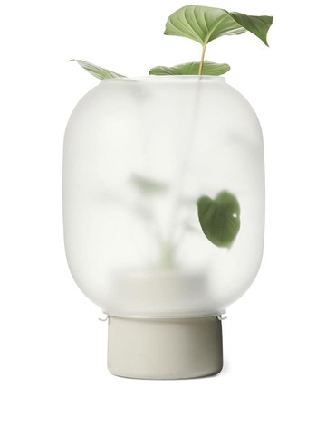 Gejst - Nebl ceramic flowerpot - unisex - ceramic/glass - One Size - Grey