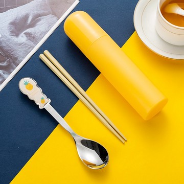 ✨台灣現貨📦 不鏽鋼湯匙+合金筷兩件組 外出餐具組 簡易餐具 #丹丹悅生活