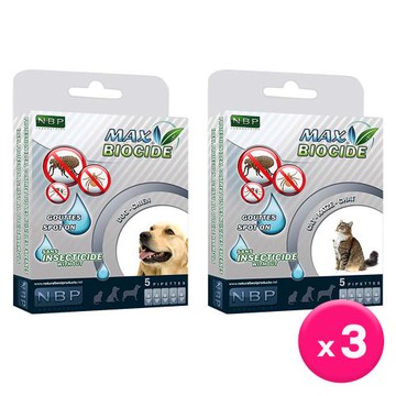 西班牙NBP-全天然驅壁蝨滴劑x3盒(貓用/犬用)