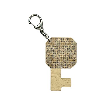 木質手機架鑰匙圈 百花齊放 客製化禮物 手機支架 雷射雕刻