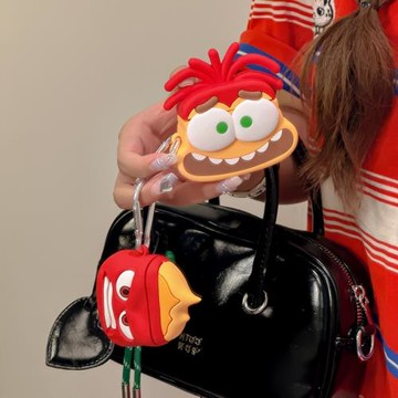 立體頭腦特工隊卡通適用蘋果新4代airpods藍牙無線耳機保護套airpods1/2/3硅膠軟殼airpodspro二代女新款小眾