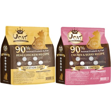 UCAT 全齡貓呵護配方系列 ＜鄉村樂活/莓好生活＞ 2KG  90%動物性蛋白與油脂(貓主食/貓乾糧/貓飼料)