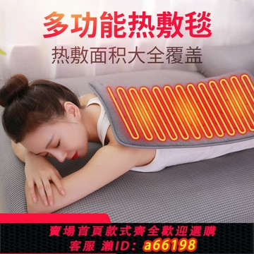 【台灣公司 可開發票】家用碳纖維遠紅外熱敷理療加熱墊迷你小電熱毯暖身發熱毛毯電褥子