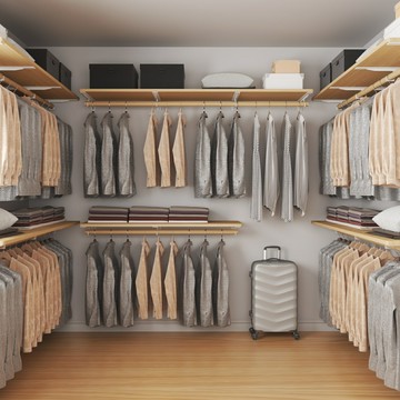 免運 掛衣架 衣櫃家 衣帽架 展示架 服裝店展示架 頂天立地架 定制家用實木衣帽架步入式衣帽間臥室砌墻上開放簡約衣櫃環保衣櫥特惠/開立發票K1009