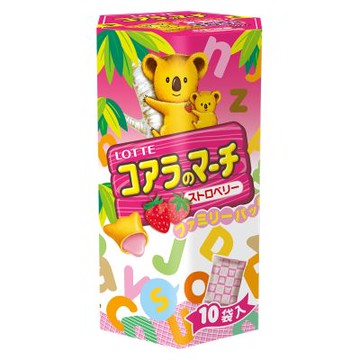 樂天小熊餅家庭號-草莓風味195g