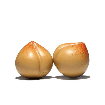 紫砂壽桃茶寵擺件功夫茶具茶道茶盤配件 家居工藝裝飾品