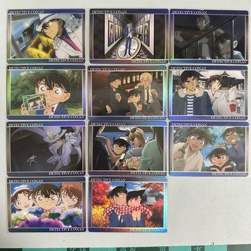 名偵探柯南週邊商品，柯南30週年my anime cafe 抽卡機小卡、電視劇30週年紀念 小蘭、基德、柯南、灰原哀