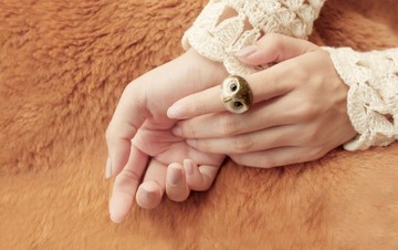 快樂斑點貓頭鷹戒指