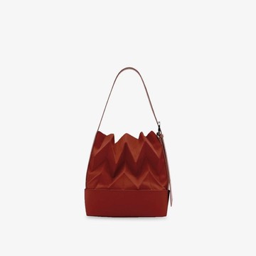 【PAVI STUDIO】W-Buckle 泰國設計搭扣水桶包 - 泰奶橘Thai Tea