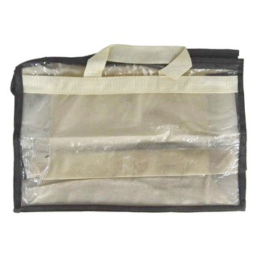 透明包包防塵收納袋 米色  S  2個裝  1組