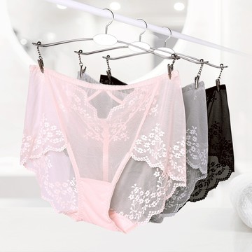 【裸膚蕾絲】中腰輕著蕾絲內褲 FREE 3色 C60130 寬版超彈性剪裁 全蕾絲裸膚 極致性感 絲滑薄感 吸濕涼感