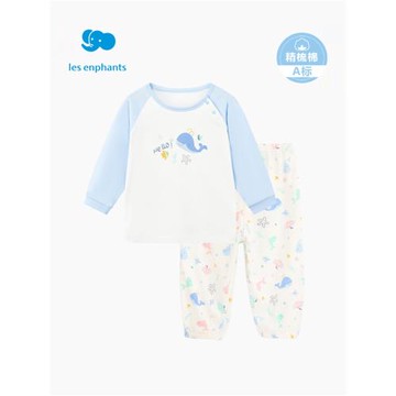 麗嬰房5A抗菌兒童保暖內衣套裝男童女童長袖休閑家居服2025春夏新