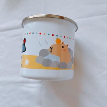 富士山 水豚 樹懶 搪瓷杯 露營杯