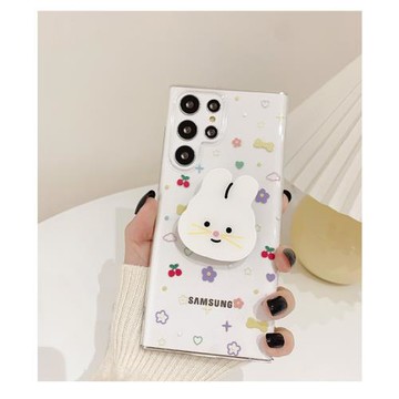 櫻桃花朵適用三星S26Ultra手機殼Galaxys25+高級感小眾S26plus高級ins風超好看S24防摔透明保護外套女款硬