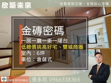 ⭐獨家⭐中山金磚密碼低總價挑高美宅含車⭐中信永欣｜台北市中山區雙城街