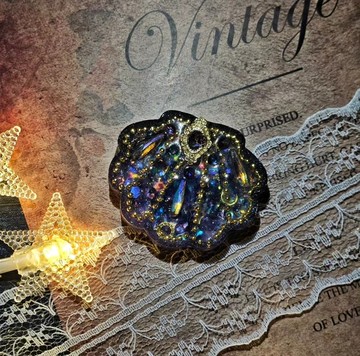 月深星眠系列 手工滴膠流沙吊飾