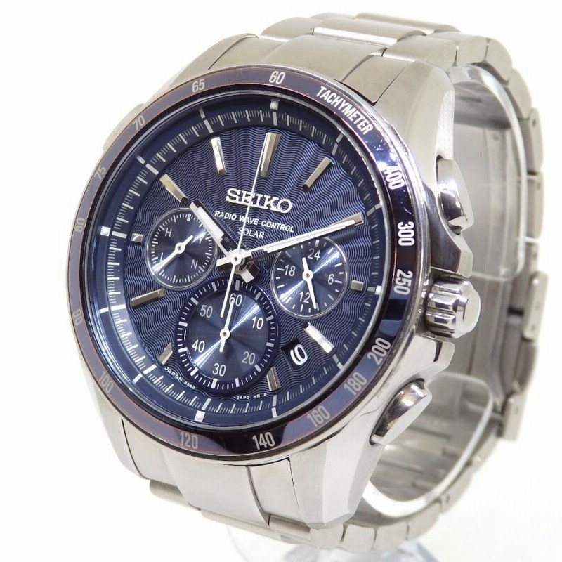 SEIKO セイコー ブライツ ソーラー電波 クロノグラフ メンズ腕時計 チタン 8B82-0AN0 | LINEブランドカタログ