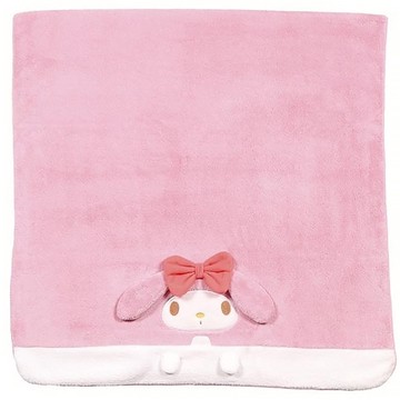 小禮堂 美樂蒂 造型吸水速乾浴巾 60x120cm (粉白大臉款) 4973307-590993