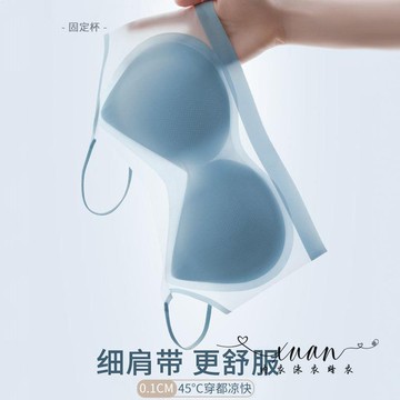 Xuan♥ 夏季超薄新款美背內衣女小胸聚攏無痕文胸大胸顯小抹胸運動胸罩女