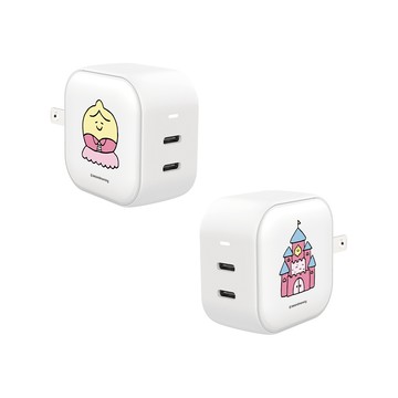 【正版授權】Second Morning檸檬公主GaN 45W Type-C雙孔充電頭