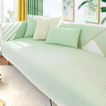 寢室安居 冰絲涼感乳膠沙發墊  70 x 70cm  淺綠色