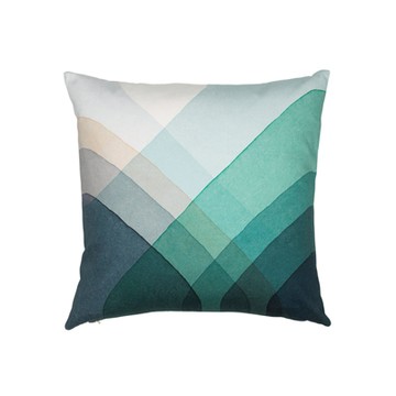 Herringbone Pillow 水彩波紋 抱枕（藍）