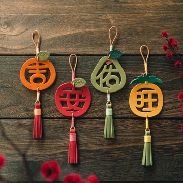 【過年禮盒】 吉祥水果掛飾 新年送禮 馬年 招財 W3-024